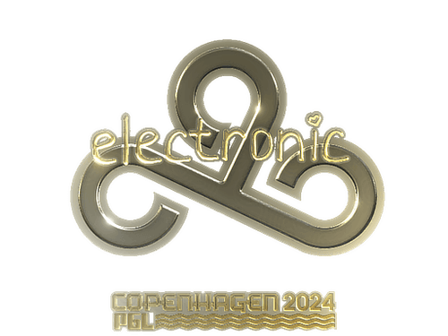 Sticker | electronic (Gold) | Copenhagen 2024