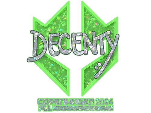 Sticker | decenty (Glitter) | Copenhagen 2024