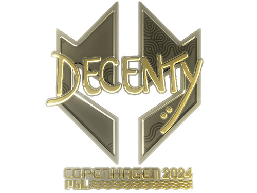 Sticker | decenty (Gold) | Copenhagen 2024