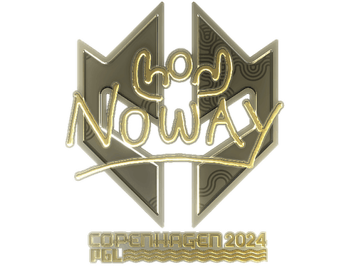 Sticker | noway (Gold) | Copenhagen 2024