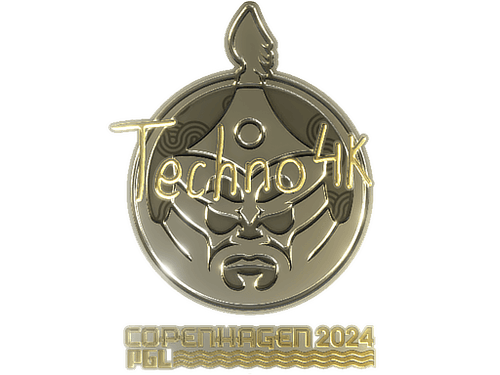 Sticker | Techno4K (Gold) | Copenhagen 2024