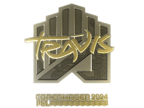 Sticker | TRAVIS (Gold) | Copenhagen 2024