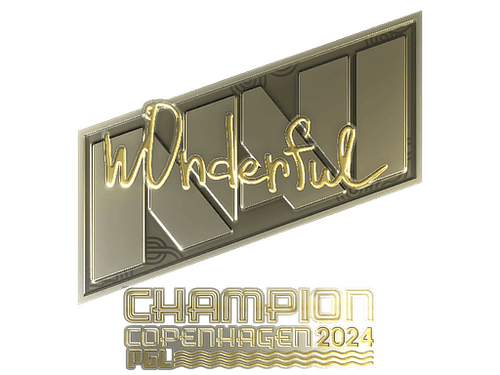 Sticker | w0nderful (Gold, Champion) | Copenhagen 2024