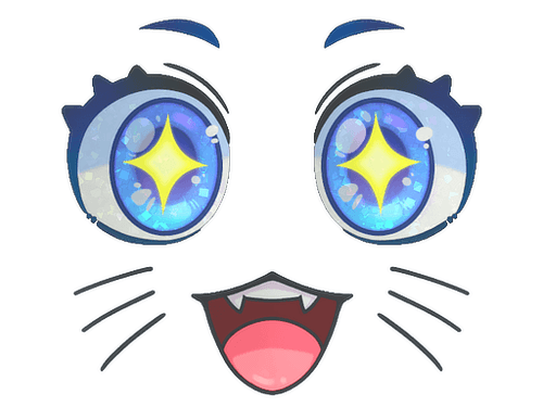 Sticker | Kawaii Eyes (Glitter)