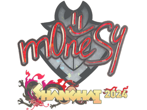Sticker | m0NESY (Glitter) | Shanghai 2024