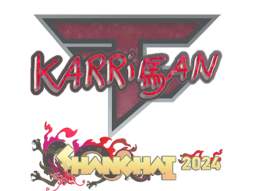 Sticker | karrigan (Glitter) | Shanghai 2024