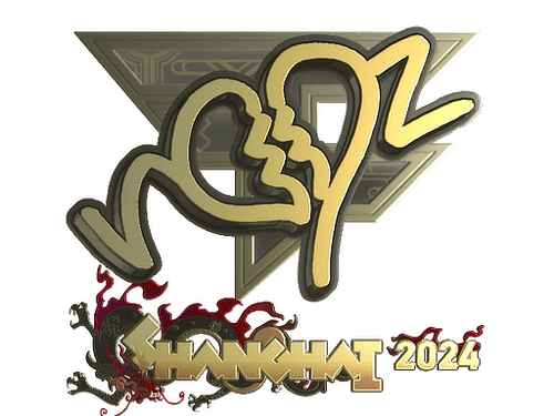 Sticker | ropz (Gold) | Shanghai 2024