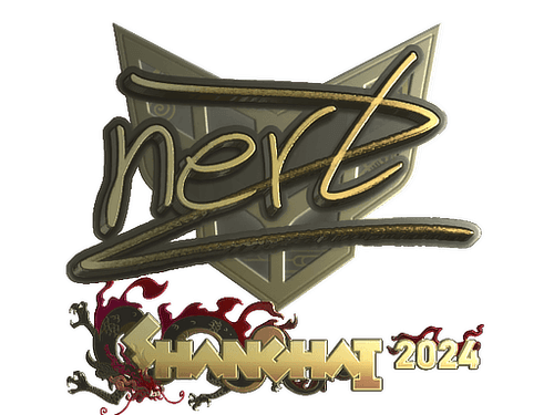 Sticker | NertZ (Gold) | Shanghai 2024