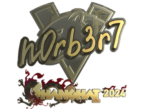 Sticker | n0rb3r7 (Gold) | Shanghai 2024