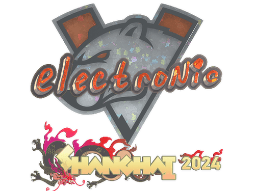 Sticker | electronic (Glitter) | Shanghai 2024