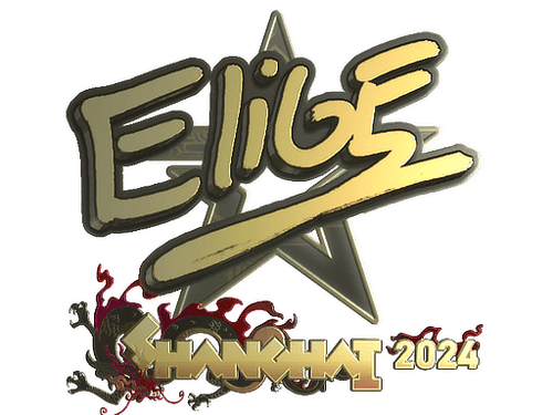 Sticker | EliGE (Gold) | Shanghai 2024