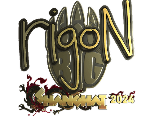Sticker | rigoN (Gold) | Shanghai 2024