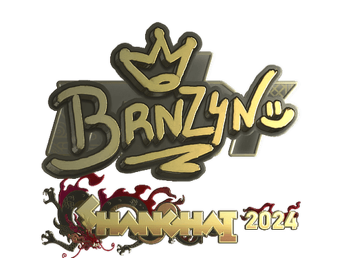 Sticker | brnz4n (Gold) | Shanghai 2024