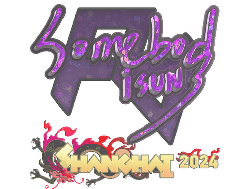 Sticker | somebody (Glitter) | Shanghai 2024