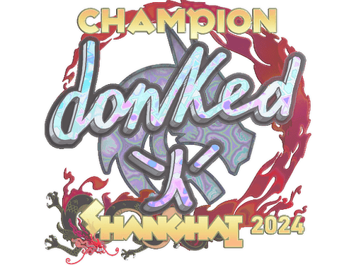 Sticker | donk (Holo, Champion) | Shanghai 2024