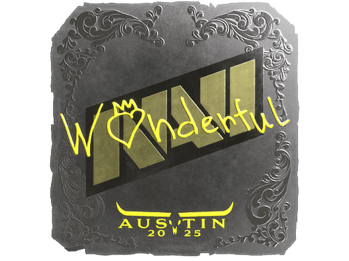 Sticker | w0nderful (Foil) | Austin 2025