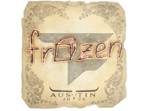 Sticker | frozen | Austin 2025
