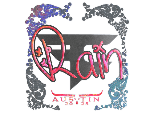 Sticker | rain (Holo) | Austin 2025