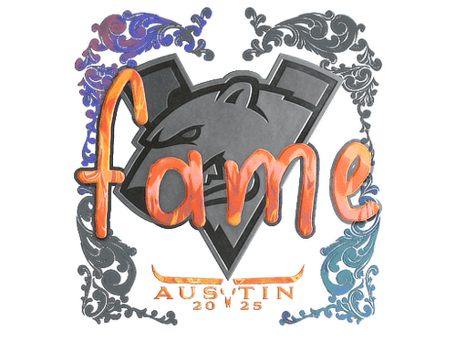Sticker | fame (Holo) | Austin 2025