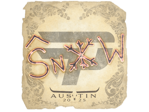 Sticker | snow | Austin 2025