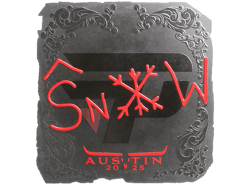 Sticker | snow (Foil) | Austin 2025