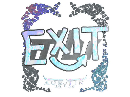 Sticker | exit (Holo) | Austin 2025