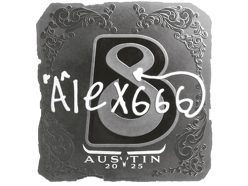 Sticker | alex666 (Foil) | Austin 2025