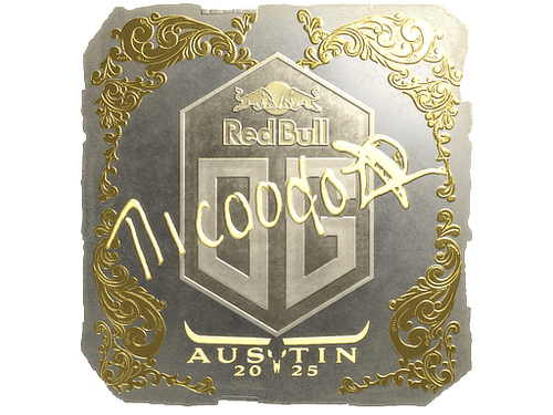 Sticker | nicoodoz (Gold) | Austin 2025