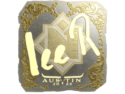 Sticker | 1eeR (Gold) | Austin 2025