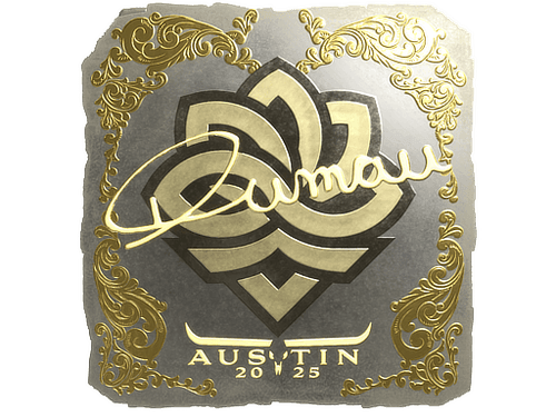 Sticker | dumau (Gold) | Austin 2025