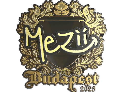 Sticker | mezii (Gold) | Budapest 2025