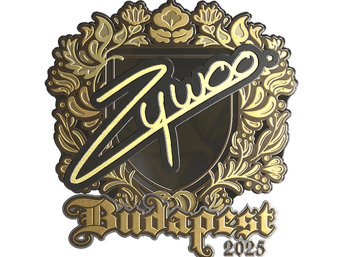 Sticker | ZywOo (Gold) | Budapest 2025