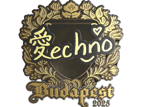 Sticker | Techno4K (Gold) | Budapest 2025