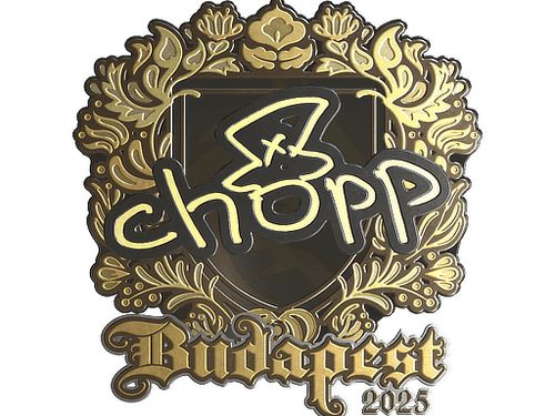 Sticker | chopper (Gold) | Budapest 2025