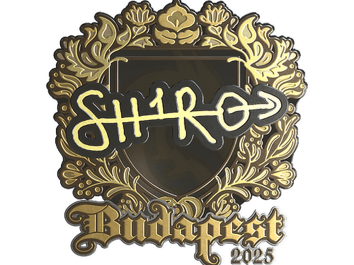 Sticker | sh1ro (Gold) | Budapest 2025