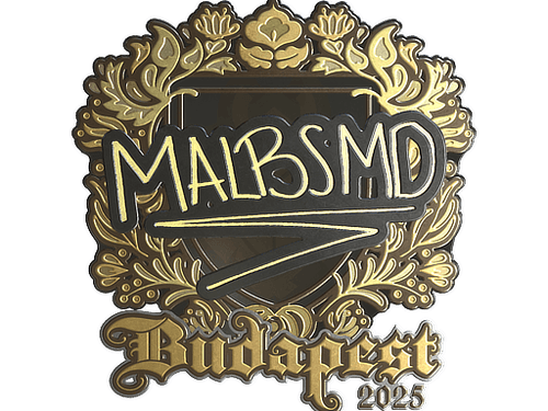 Sticker | malbsMd (Gold) | Budapest 2025