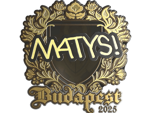 Sticker | MATYS (Gold) | Budapest 2025