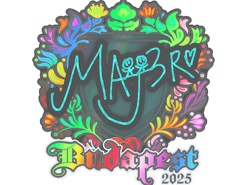 Sticker | MAJ3R (Holo) | Budapest 2025