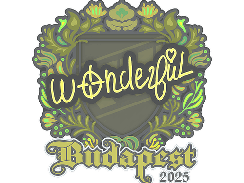 Sticker | w0nderful | Budapest 2025