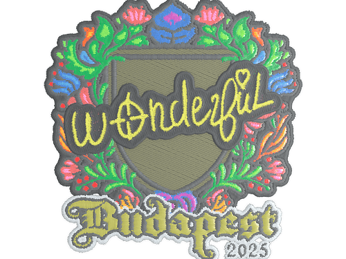 Sticker | w0nderful (Embroidered) | Budapest 2025