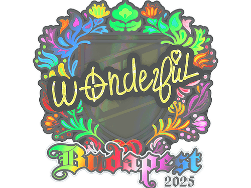 Sticker | w0nderful (Holo) | Budapest 2025