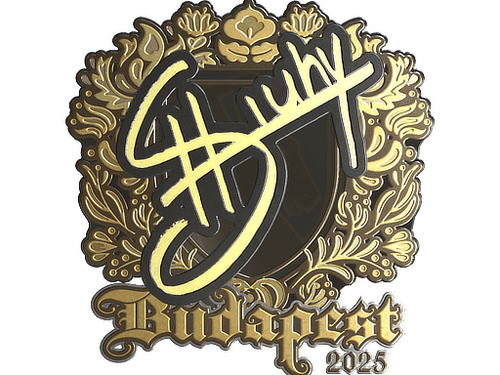 Sticker | siuhy (Gold) | Budapest 2025