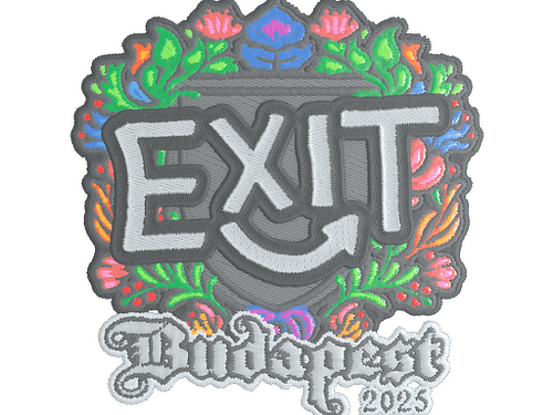 Sticker | exit (Embroidered) | Budapest 2025