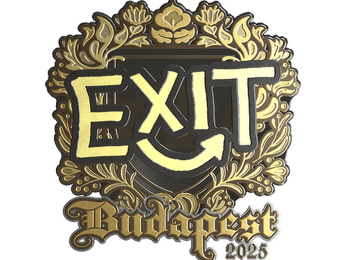 Sticker | exit (Gold) | Budapest 2025