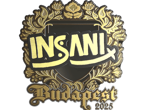 Sticker | insani (Gold) | Budapest 2025