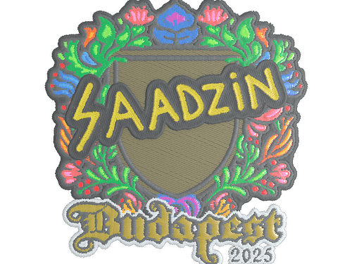 Sticker | saadzin (Embroidered) | Budapest 2025