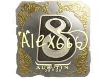 Gold Sticker - alex666 (Gold) | Austin 2025