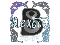 Holo Sticker - alex666 (Holo) | Austin 2025