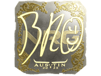 Gold Sticker - br0 (Gold) | Austin 2025