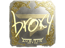 Gold Sticker - broky (Gold) | Austin 2025